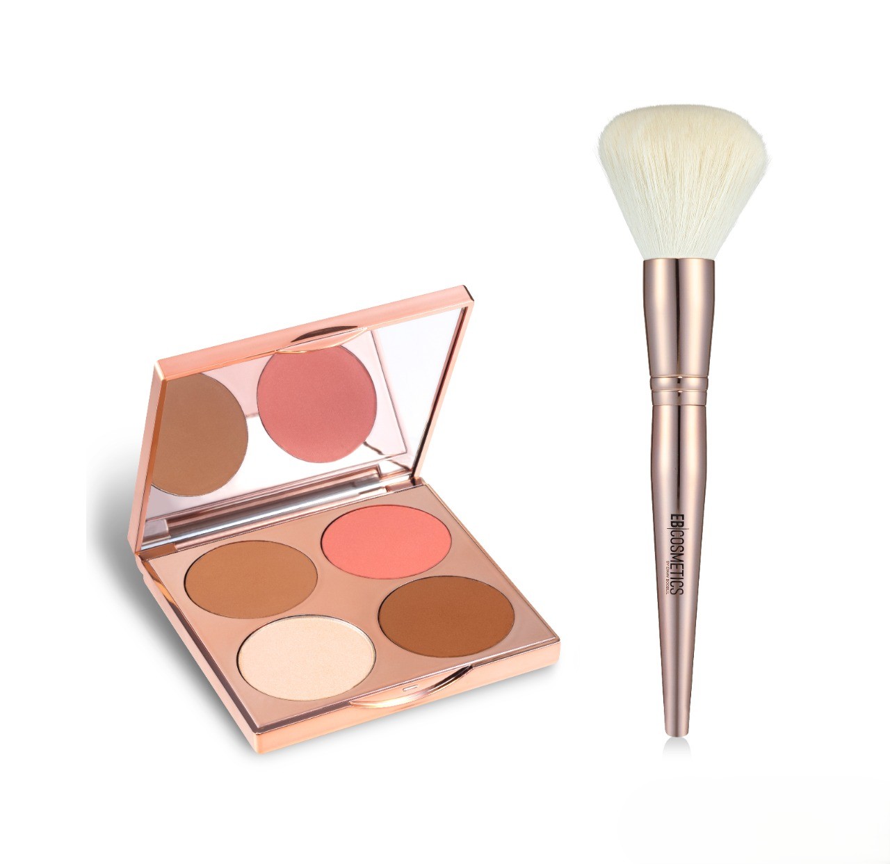 פלטה ומברשת מולטי Contour & Blush Magic Palette + Multi Brush – תמונה 1